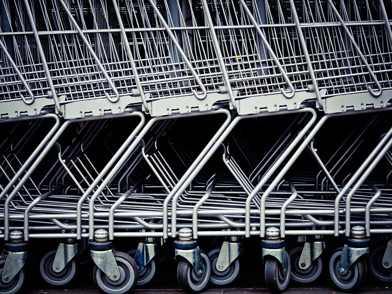 shopping venture, shopping, supermarket, purchasing, shopping cart, trolley, shopping trolleys, transport, consumption, grocery store, goods cart, metal, stole, grid, construction, template, gray, supermarket, shopping cart, shopping cart, shopping cart, shopping cart, shopping cart